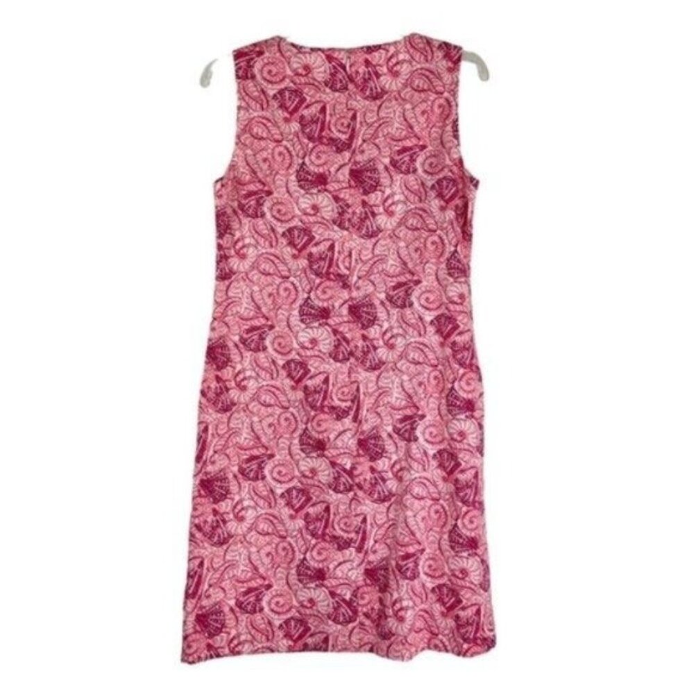 Talbots Pink Shell Pattern Sheath Dress - Picture 5 of 5